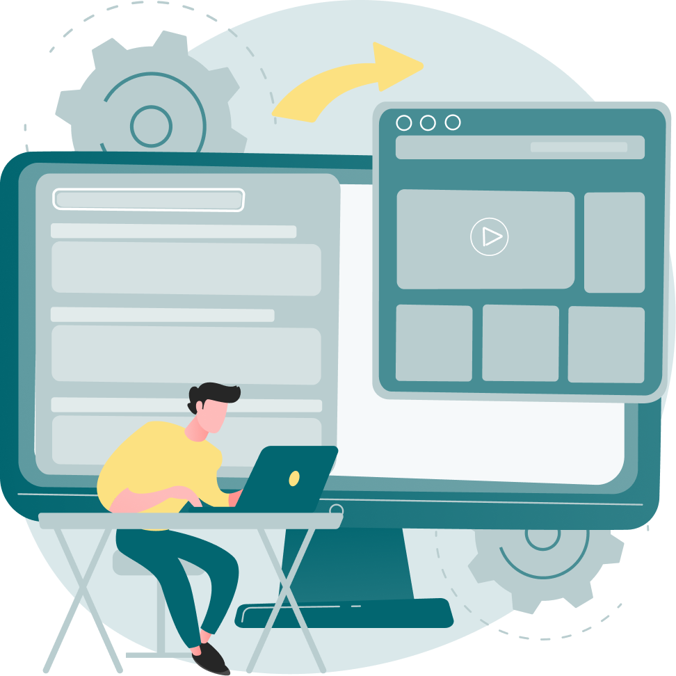 web development illustration